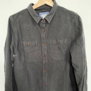 Women's Heritage Chamois Shirt, Darkest Gray, LP